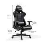Ghế gaming S-RACER Black White