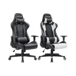 Ghế gaming S-RACER Black White