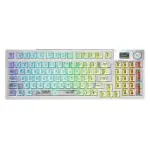 BÀN PHÍM CƠ AULA F98 PRO 3 MODE ĐEN/TRẮNG TRONG SUỐT (TYPE-C + 2.4G + BLUETOOTH, ICE CRYSTAL SWITCH, LED RGB)