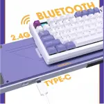 Bàn phím cơ Darmoshark TOP75 Trio-mode Mechanical Keyboard Black/White KB-DMS-000003/KB-DMS-000004
