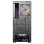 CASE MAGIC GM-04 AIR BLACK AND WHITE GLASS 3 FAN (ATX)