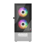 CASE MAGIC GM-04 AIR BLACK AND WHITE GLASS 3 FAN (ATX)