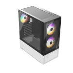 CASE MAGIC GM-04 AIR BLACK AND WHITE GLASS 3 FAN (ATX)