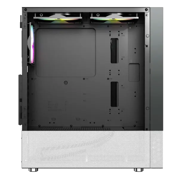 CASE MAGIC GM-04 AIR BLACK AND WHITE GLASS 3 FAN (ATX)