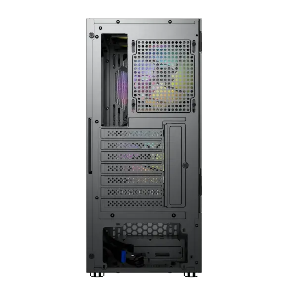 CASE MAGIC GM-04 BLACK AND WHITE GLASS 3 FAN (ATX)