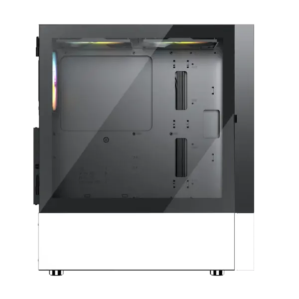 CASE MAGIC GM-04 BLACK AND WHITE GLASS 3 FAN (ATX)