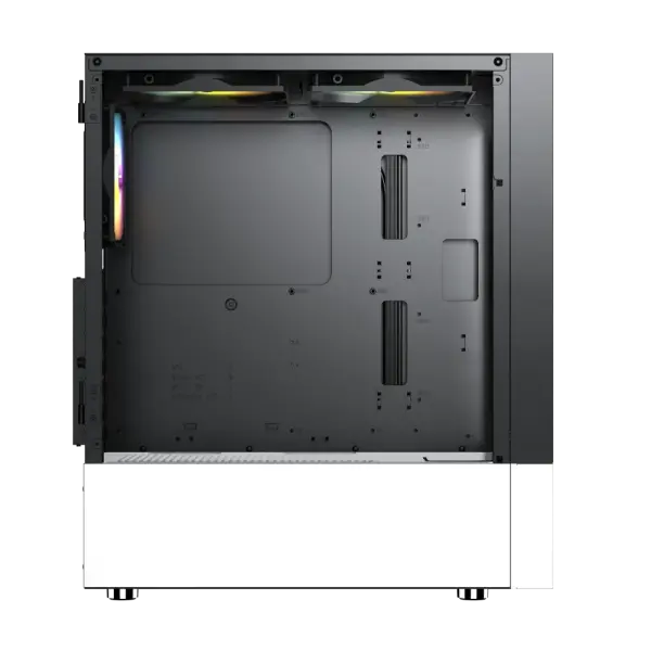 CASE MAGIC GM-04 BLACK AND WHITE GLASS 3 FAN (ATX)