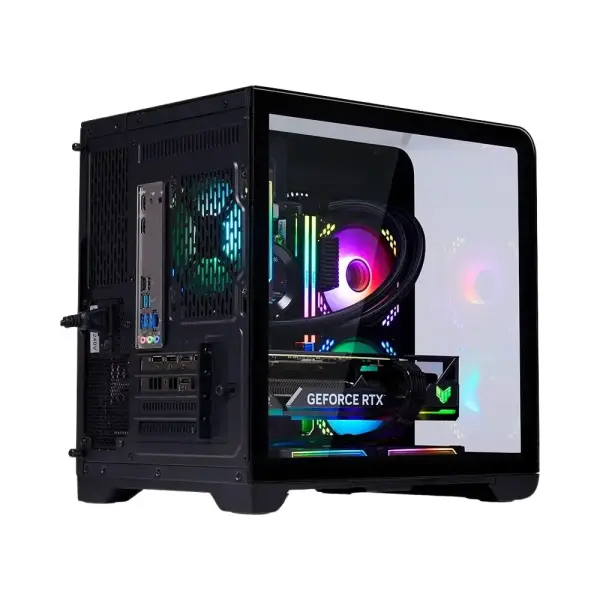 CASE MIK BARBATOS M BLACK/WHITE | M-ATX | KHÔNG FAN