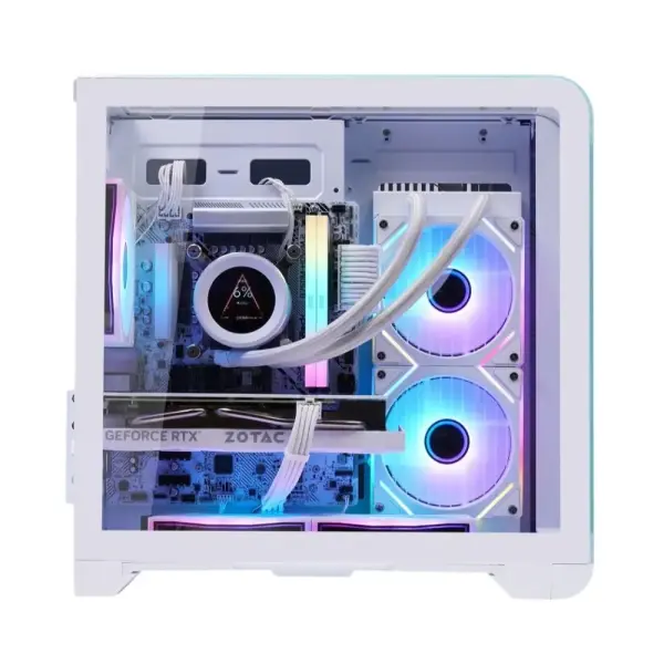 CASE MIK BARBATOS M BLACK/WHITE | M-ATX | KHÔNG FAN