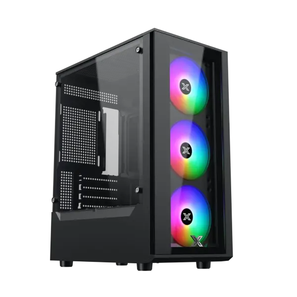 CASE XIGMATEK MYX 3F EN45950 | ĐEN, KÈM SẴN 3 FAN RGB