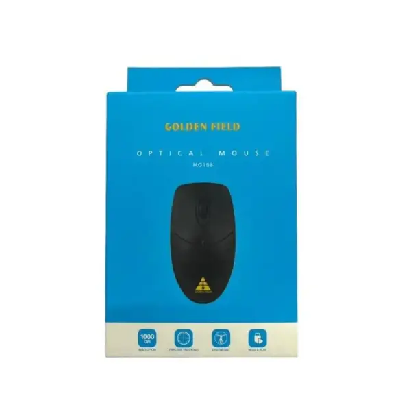 Chuột Golden Field MG108 - Black (USB)
