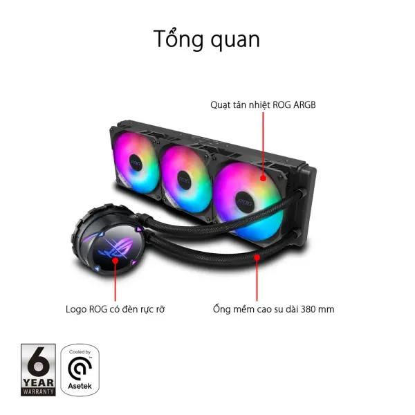 TẢN NHIỆT NƯỚC ASUS ROG STRIX LC II 360 ARGB