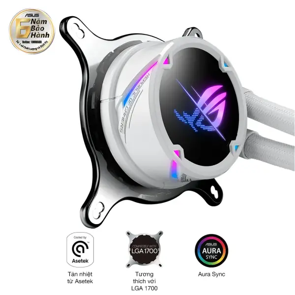 TẢN NHIỆT NƯỚC ASUS ROG STRIX LC II 360 ARGB WHITE EDITION