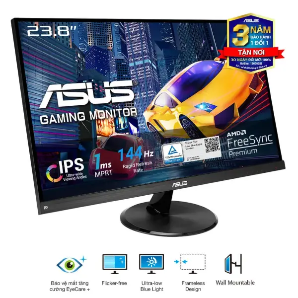 MÀN HÌNH ASUS VP249QGR (23.8 INCH/FHD/IPS/144HZ/1MS)