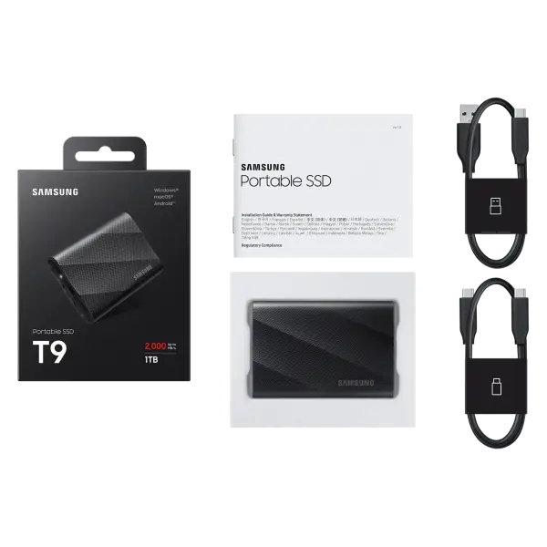 Ổ cứng di động SSD 1TB Samsung Portable T9 MU-PG1T0B/WW