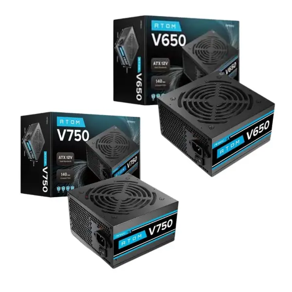 NGUỒN MÁY TÍNH ANTEC ATOM V650 (650W) / V750 (750W) ĐIỆN ÁP 230V