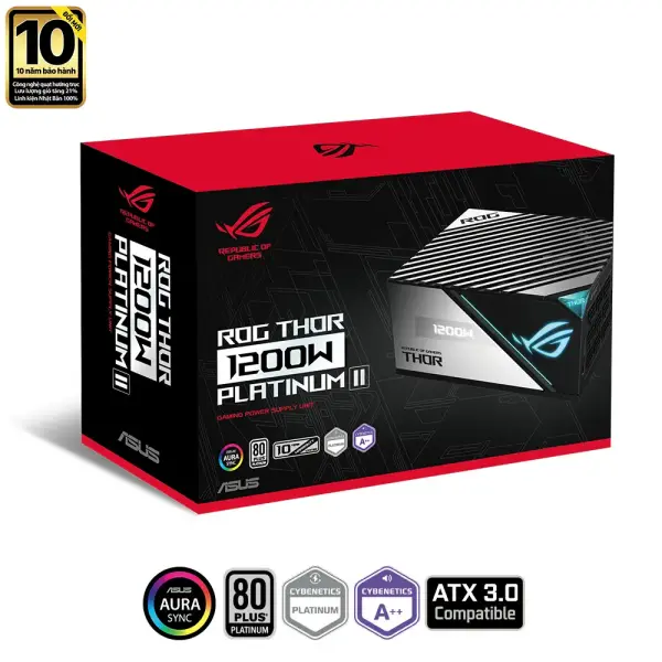 Nguồn Asus Rog Thor 1200P2 Platium II 1200W 80 Plus Platinum Full Modular