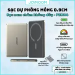 Sạc dự phòng 20W Joyroom PBM08 ultra thin metal magnetic wireless charging dùng cho điện thoại không dây iPhone, Samsung
