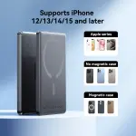 Sạc dự phòng 20W Joyroom PBM08 ultra thin metal magnetic wireless charging dùng cho điện thoại không dây iPhone, Samsung
