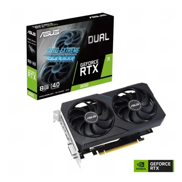 Card màn hình ASUS Dual GeForce RTX 3050 8GB V2 GDDR6 (DUAL-RTX3050-8G-V2)
