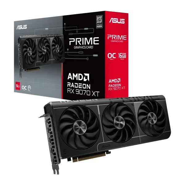 Card màn hình ASUS Prime Radeon RX 9070 XT OC Edition 16GB GDDR6 PRIME-RX9070XT-O16G