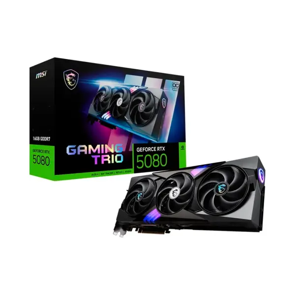 Card màn hình Msi GeForce RTX 5080 16G GAMING TRIO OC