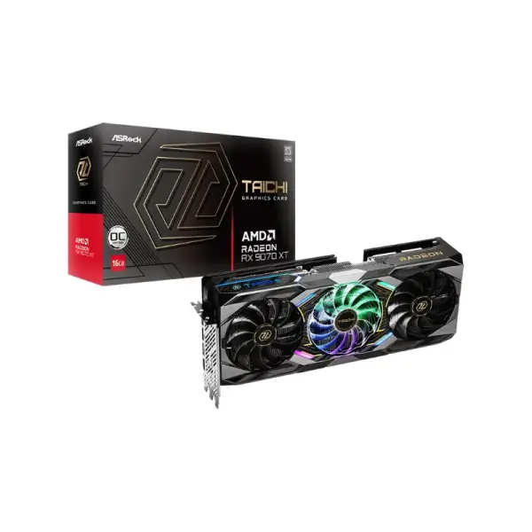 Card màn hình ASRock Radeon RX 9070 XT Taichi 16GB OC RX9070XT TC 16GO