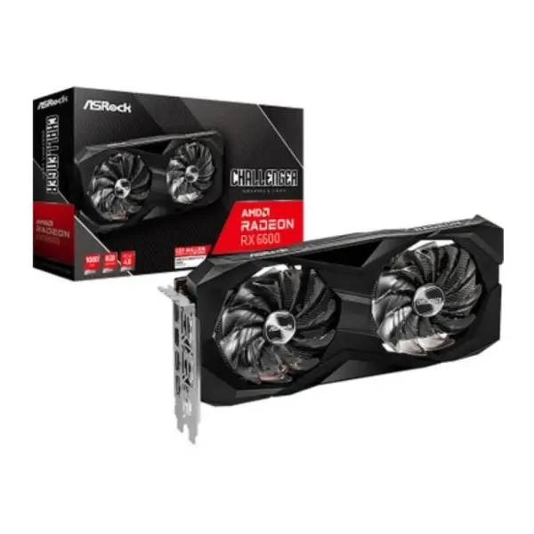 VGA ASROCK RX 6600 CHALLENGER BLACK 8GB (RX6600 CLW 8G)