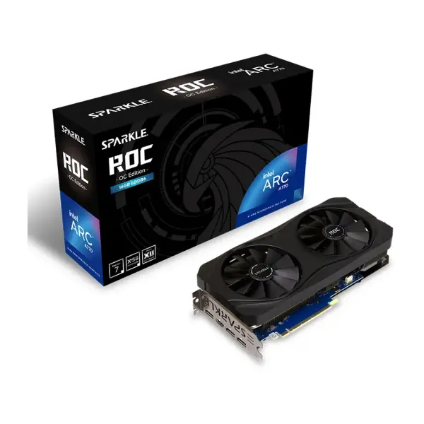 Card Màn Hình SPARKLE Intel Arc A770 ROC OC Edition 16GB GDDR6 (SA770R-16GOC)