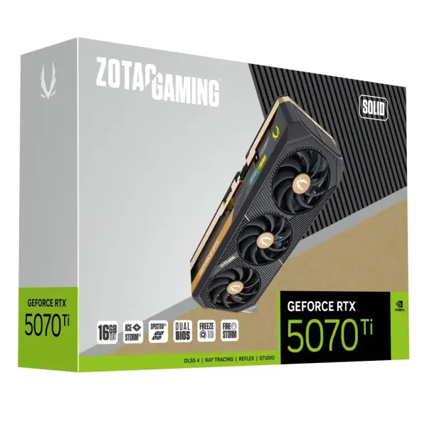Card màn hình ZOTAC GAMING GeForce RTX 5070 Ti SOLID ZT-B50710D-10P